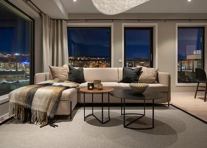 Premium Penthouse In - Northern Lights, City, Sea & Mountain View - Free Parking In Garage * Tromsø