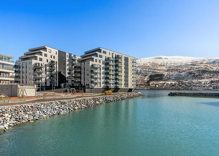 Appartement Premium Penthouse In - Northern Lights, City, Sea & Mountain View - Free Parking In Garage Tromsø